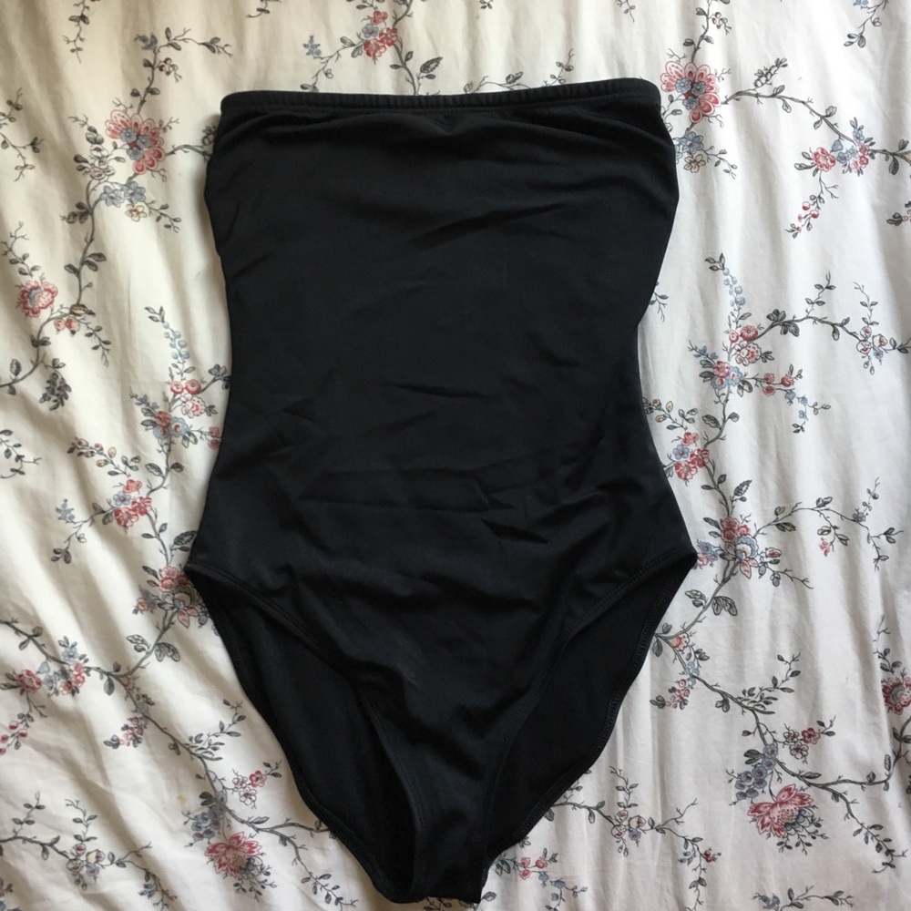 ASOS once piece strapless swimsuit
